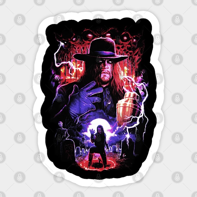 The Undertaker - WWF Wrestling Sticker by nicklower